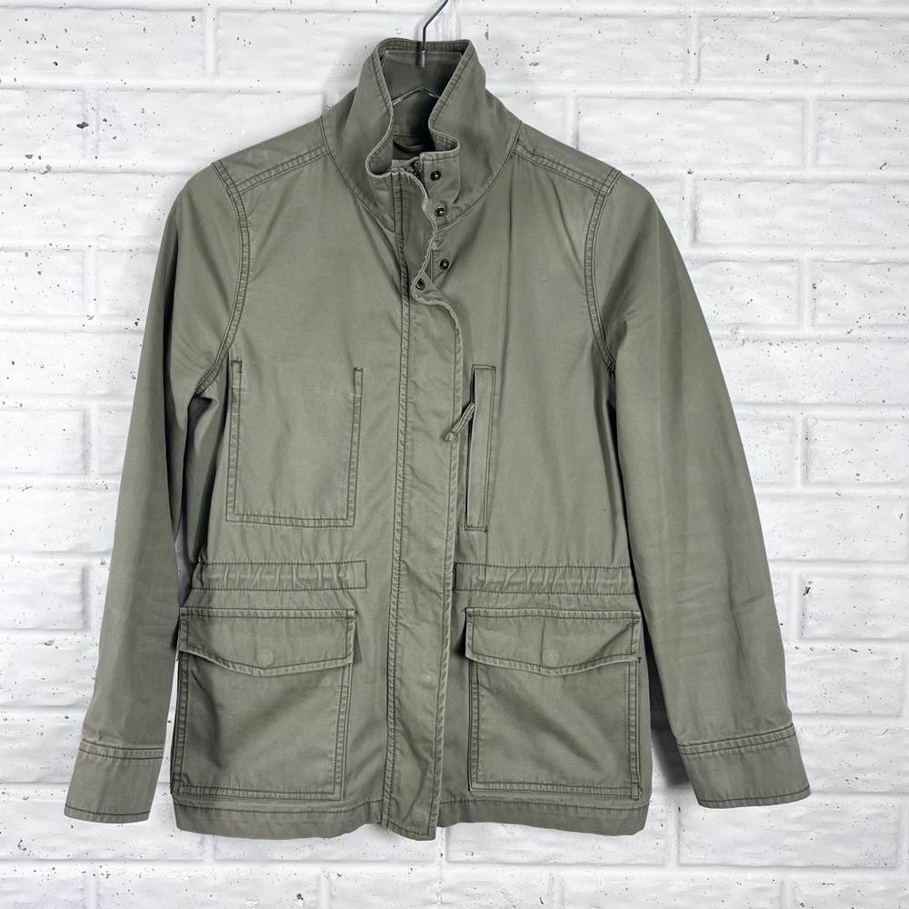 MADEWELL Women's Small Military Inspired Green Utility Full Zip Jacket